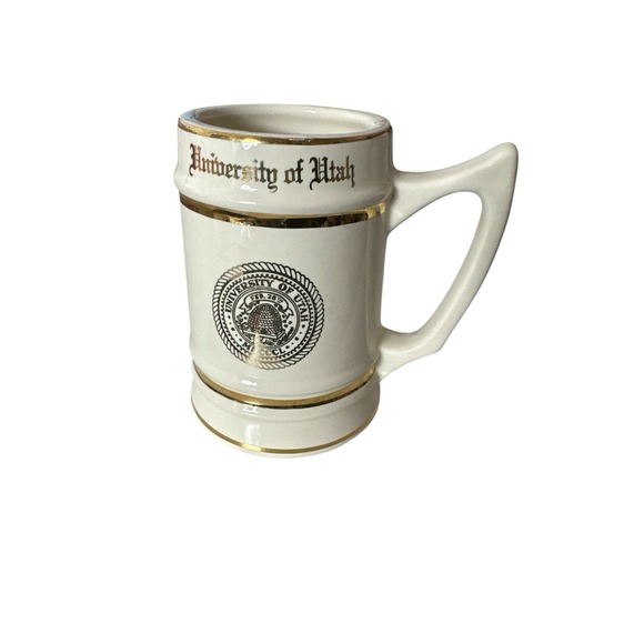 University of UTAH Mug Stein W.C. Bunting Co. GOLD TRIMMING FIGHTING ILLINI - Picture 6 of 7